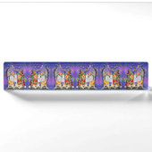 Porte-nom Pour Bureau Accessoires de bureau de Noël Gnome Cute (Devant)