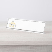 Porte-nom Pour Bureau Accueil à   ; Ruche (Devant)