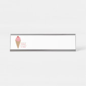 Porte-nom Pour Bureau Acheter de la glace (Devant)