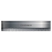 Porte-nom Pour Bureau Acier Et Métal Mesh Moderne (Devant)