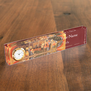 PORTE-NOM POUR BUREAU ADORATION DE LA MAGI