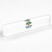 Porte-nom Pour Bureau Adventure Await - Décale automobile Mountain & Com