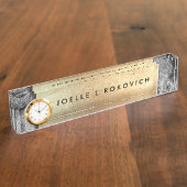 Porte-nom Pour Bureau Affaires génériques concrètes grises fraîches de (Taille)