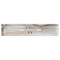 Agate Pierre Marbre Nom du monogramme