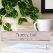 Porte-nom Pour Bureau Agate terreuse rose pourpre