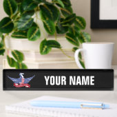 Porte-nom Pour Bureau aigle américain