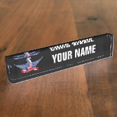 Porte-nom Pour Bureau aigle américain (Taille)