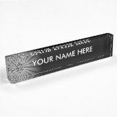 Porte-nom Pour Bureau Aigle gris à deux têtes