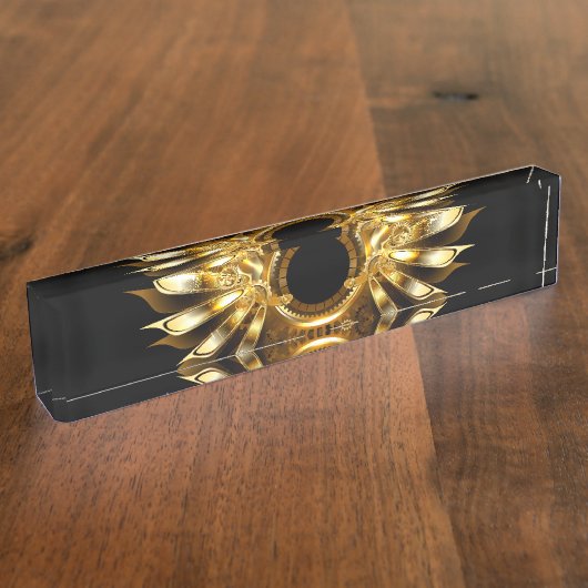 Porte-nom Pour Bureau Ailes de Steampunk (Taille)