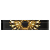 Porte-nom Pour Bureau Ailes de Steampunk (Devant)