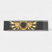 Porte-nom Pour Bureau Ailes steampunk (Devant)