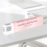 Ajouter Nom du logo Titre Simple Bold Blush Pink M