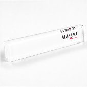 Porte-nom Pour Bureau Alabama mon amour