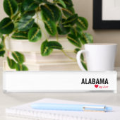 Porte-nom Pour Bureau Alabama mon amour