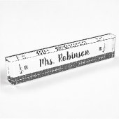 Porte-nom Pour Bureau Alto Clef