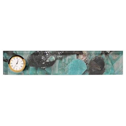 Porte-nom Pour Bureau Amazonite (Devant)