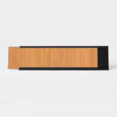 Porte-nom Pour Bureau Amber Bamboo Grain (Devant)