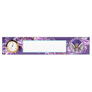 Porte-nom Pour Bureau Âme violette