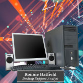 Porte-nom Pour Bureau Analyste du support de bureau noir