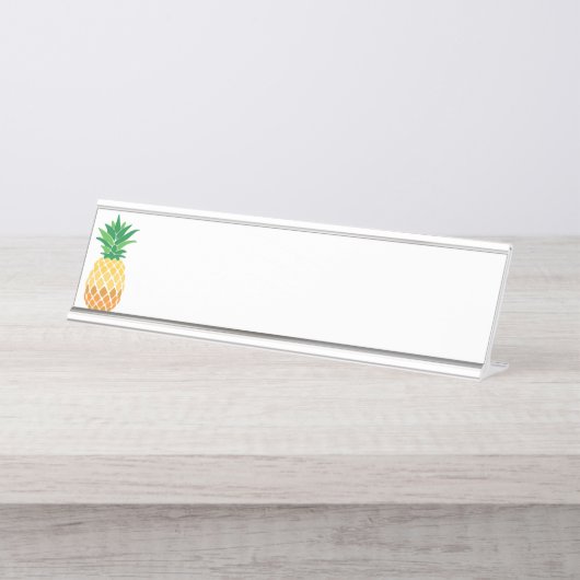 Porte-nom Pour Bureau Ananas (Devant)