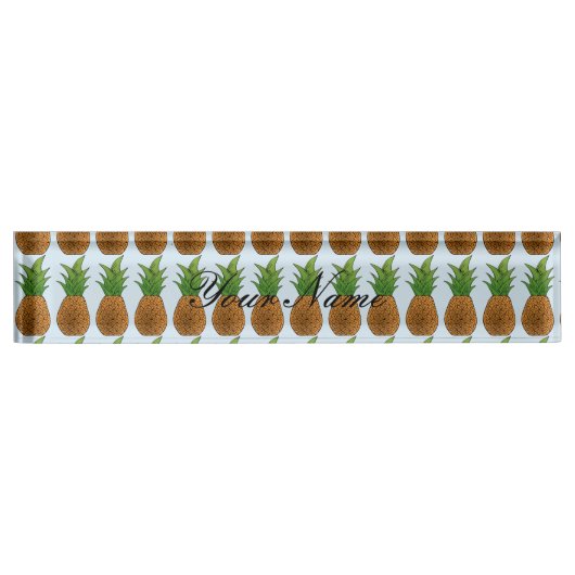 Porte-nom Pour Bureau ananas Thunder_Cove (Devant)