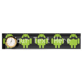 Porte-nom Pour Bureau Android Robot Moustache (Devant)