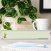 Porte-nom Pour Bureau Ange avec houx et mandoline