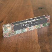 Porte-nom Pour Bureau Ange gardien avec les roses roses (Taille)