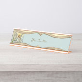 Porte-nom Pour Bureau Angel In Blue  (Devant)