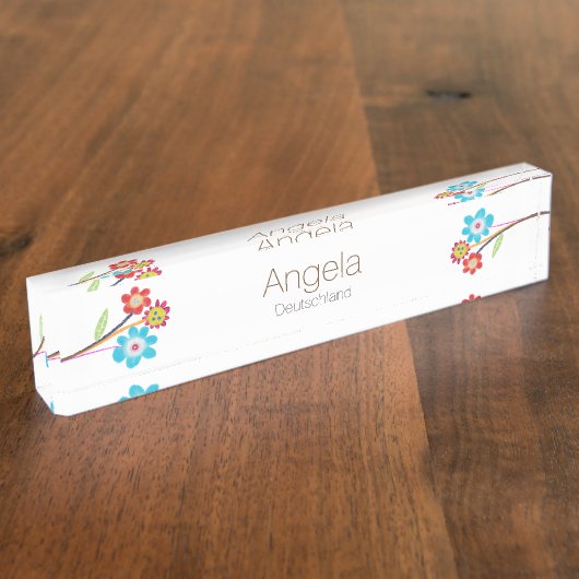 Porte-nom Pour Bureau Angela (Taille)