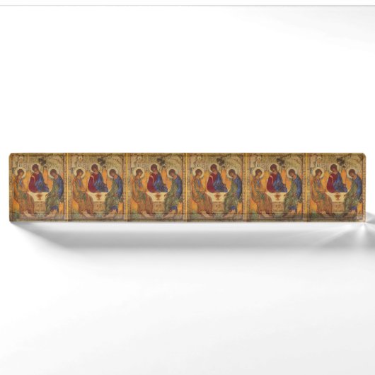 Porte-nom Pour Bureau Anges de la Trinité à Mamré (Devant)