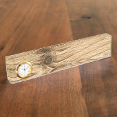 Porte-nom Pour Bureau Anneaux d'arbre 3 (Taille)