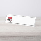 Porte-nom Pour Bureau Anniversaire de mariage  (Devant)