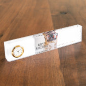 Porte-nom Pour Bureau anniversaire frenchie (Taille)