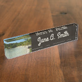 Porte-nom Pour Bureau Antiguan Beach Beautiful Tropical Landscape (Taille)