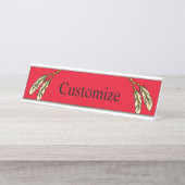 Porte-nom Pour Bureau Apache Feathers Thunder_Cove (Devant)