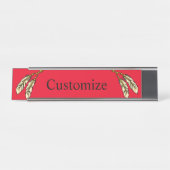 Porte-nom Pour Bureau Apache Feathers Thunder_Cove (Devant)