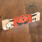 Porte-nom Pour Bureau Appel de l'Esprit d'Halloween (Taille)