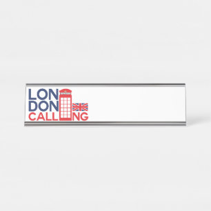 Porte-nom Pour Bureau Appel de Londres