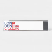 Porte-nom Pour Bureau Appel de Londres (Devant)