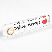 Porte-nom Pour Bureau Apple pour le professeur