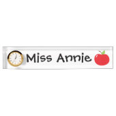 Porte-nom Pour Bureau Apple pour le professeur (Devant)