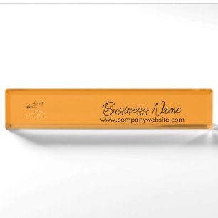 Porte-nom Pour Bureau Application minimale de remerciement client Bienve