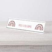 Porte-nom Pour Bureau Appréciation de l'enseignant Rainbow (Devant)