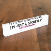 Porte-nom Pour Bureau Appréciation du secrétaire administratif (Taille)