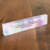 Porte-nom Pour Bureau Aquarelle (Taille)