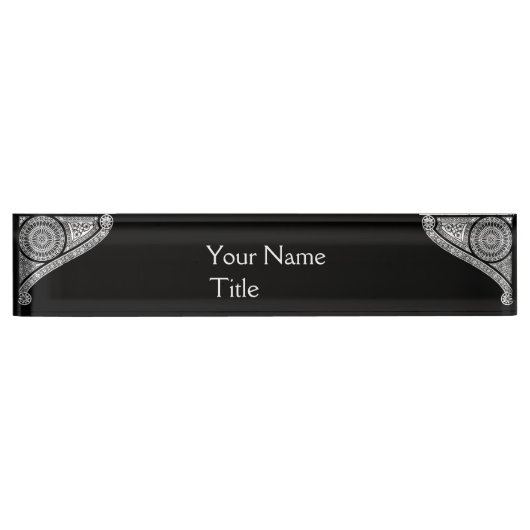 Porte-nom Pour Bureau ARCHITECTURE DE RENAISSANCE, Architecture, Blanc N (Devant)