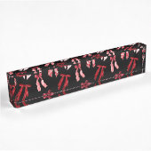Porte-nom Pour Bureau Arcs rouges en noir