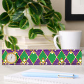 Porte-nom Pour Bureau Arrière - plan de bijoux Mardi Gras