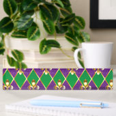 Porte-nom Pour Bureau Arrière - plan de bijoux Mardi Gras